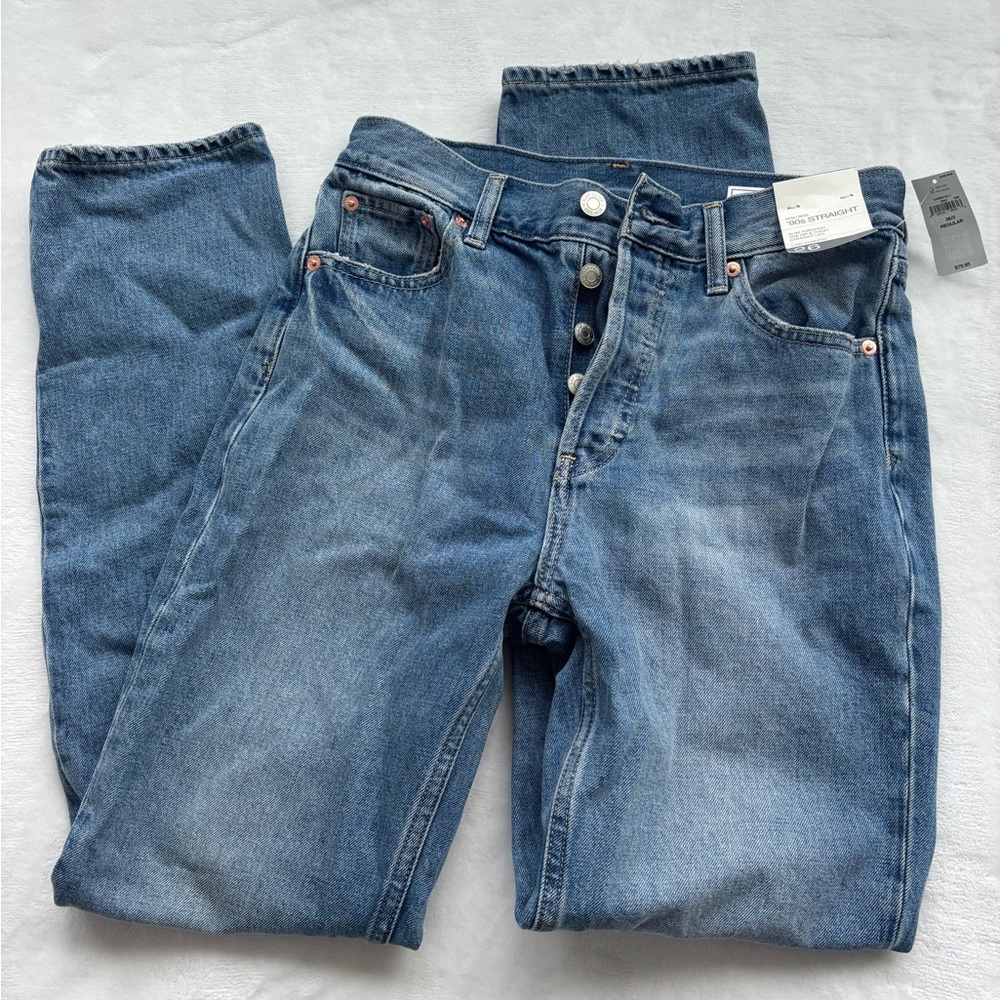 GAP High Rise '90s Straight Denim